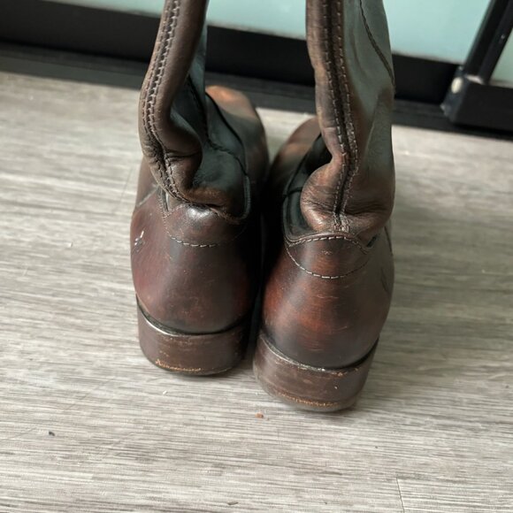 Frye Melissa Button Boot Tall - Brown Size 6 - Picture 5 of 7